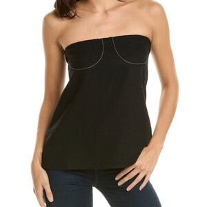{WeWoreWhat} Brand New Black Strapless Outline Tube Top